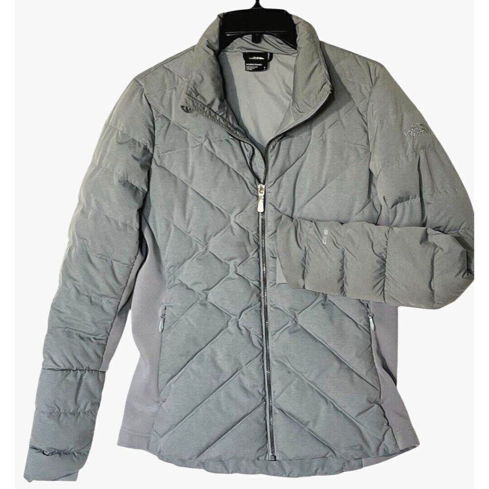 The North Face Gray Lucia Hybrid 550 Fill Goose Down Jacket Puffer - Picture 6 of 15